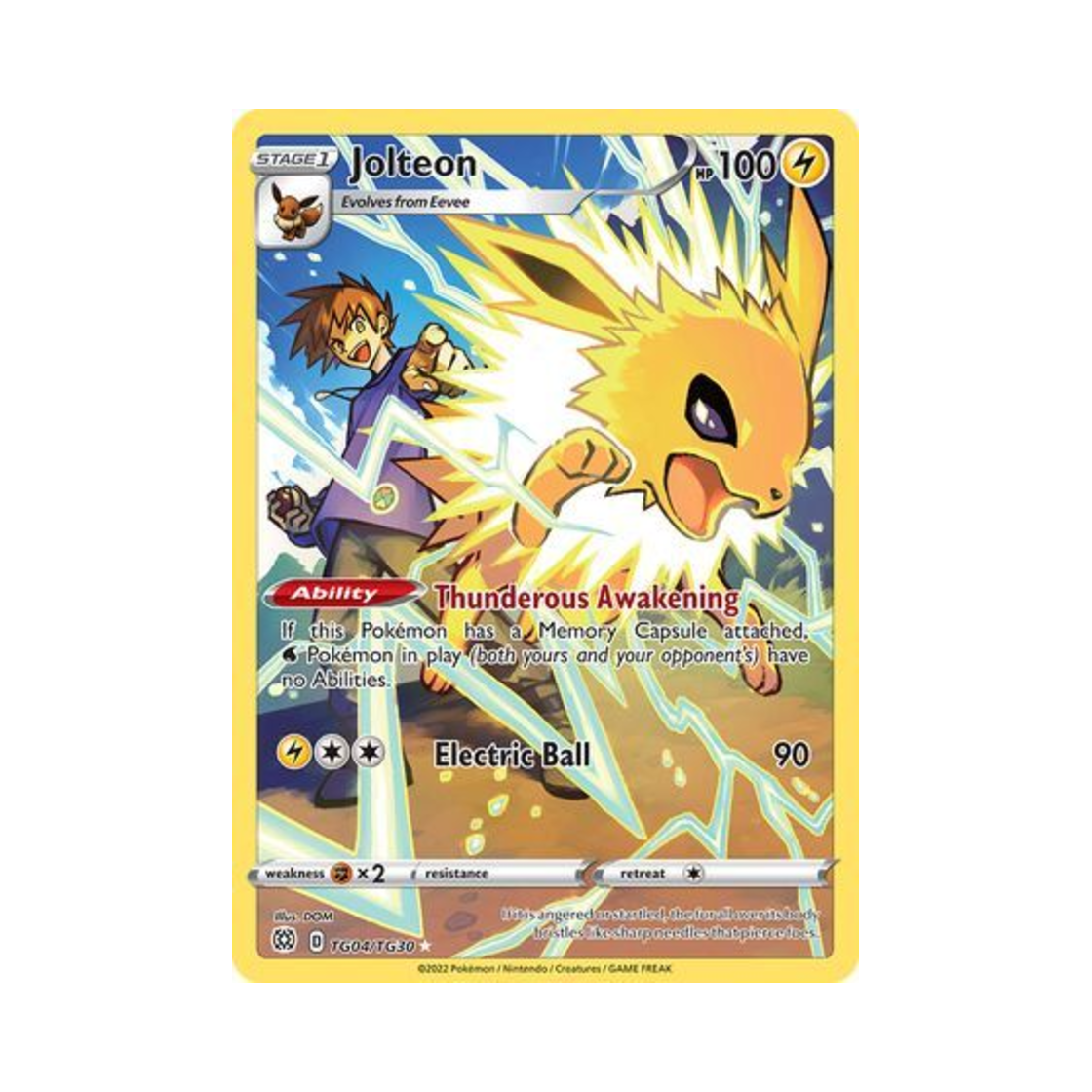 포켓몬 TCG 쥬피썬더 RH 브릴리언트 스타즈 (영문판)(Pokemon TCG Jolteon RH Brilliant Stars (English Ver.)) - 1