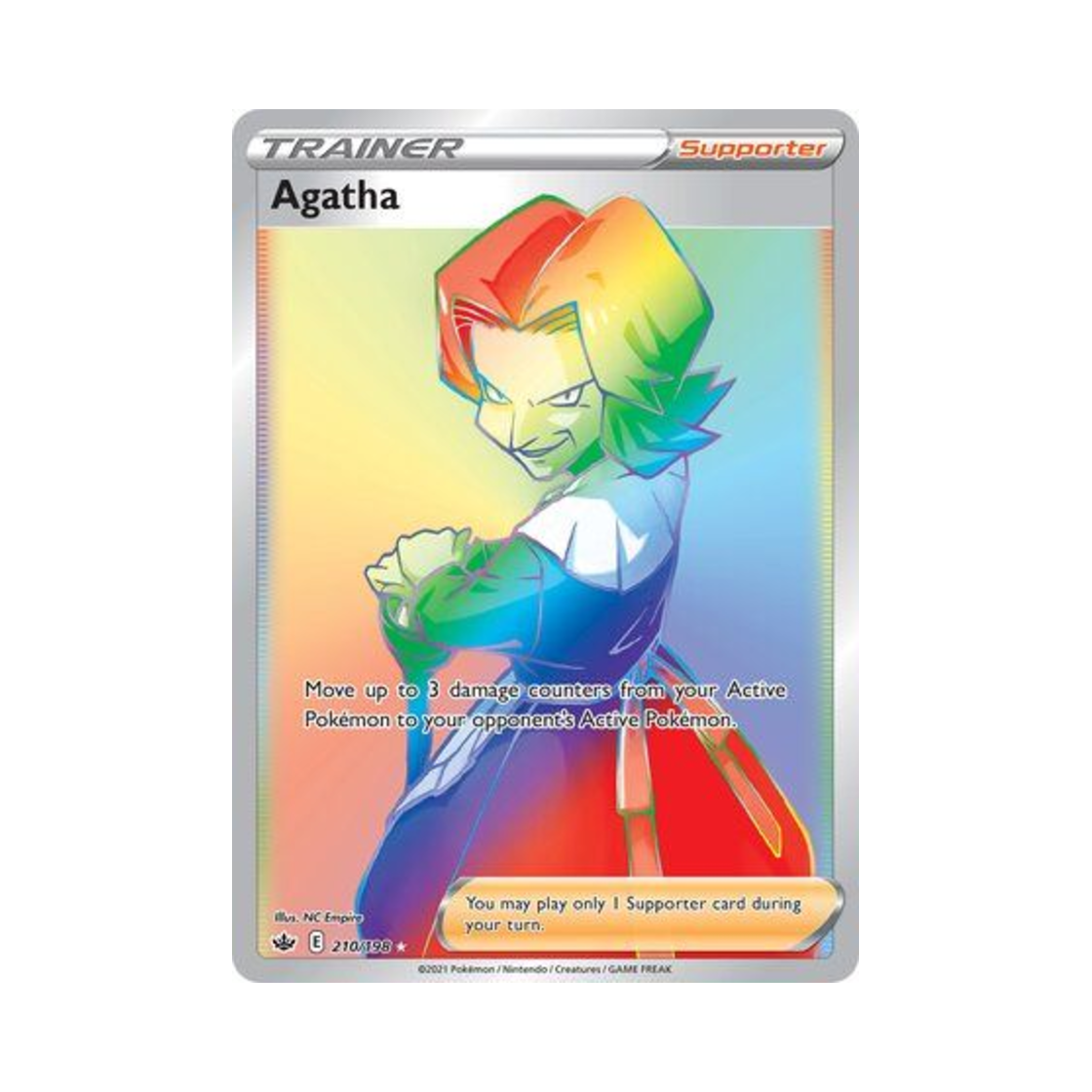 포켓몬 TCG 국화 RR 칠링 레인 (영문판)(Pokemon TCG Agatha RR Chilling Reign (English Ver.))