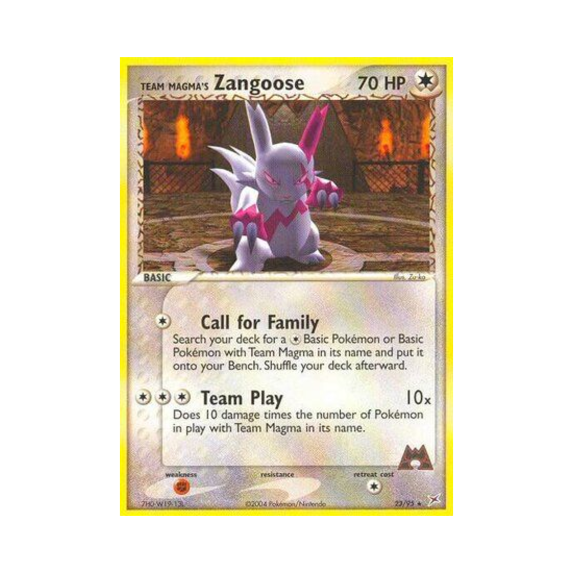 포켓몬 TCG 마그마단의 쟝고 R EX 마그마단 vs 아쿠아단 (영문판)(Pokemon TCG Team Magma's Zangoose R EX Team Magma vs Team Aqua (English Ver.)) - 1