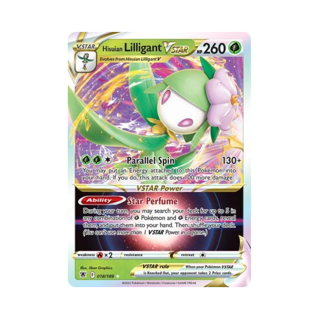 포켓몬 TCG 히스이 드레디어 VSTAR HRV 아스트랄 레디안스 (영문판)(Pokemon TCG Hisuian Lilligant VSTAR HRV Astral Radiance (English Ver.)) - 1