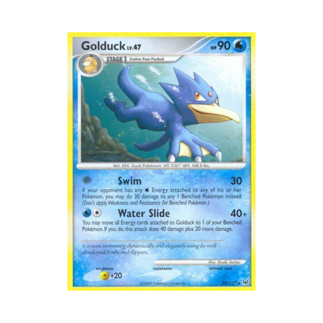 포켓몬 TCG 골덕 R 플래티넘 (영문판)(Pokemon TCG Golduck R Platinum (English Ver.))