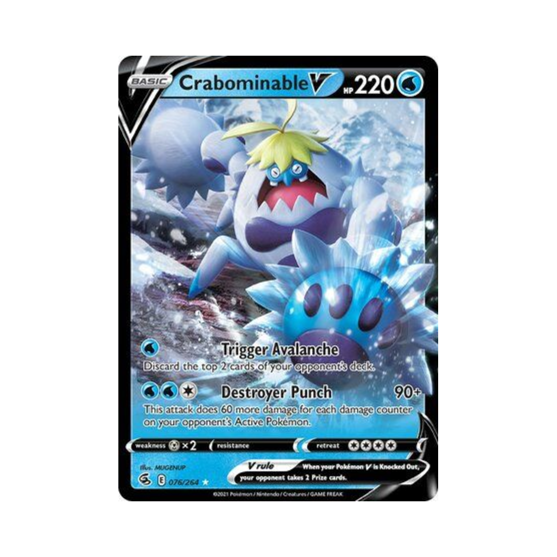 포켓몬 TCG 모단단게 V HRV 퓨전 스트라이크 (영문판)(Pokemon TCG Crabominable V HRV Fusion Strike (English Ver.)) - 1