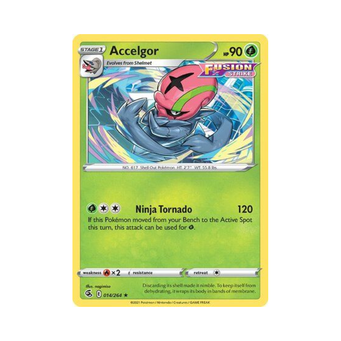포켓몬 TCG 어지리더 R 퓨전 스트라이크 (영문판)(Pokemon TCG Accelgor R Fusion Strike (English Ver.))