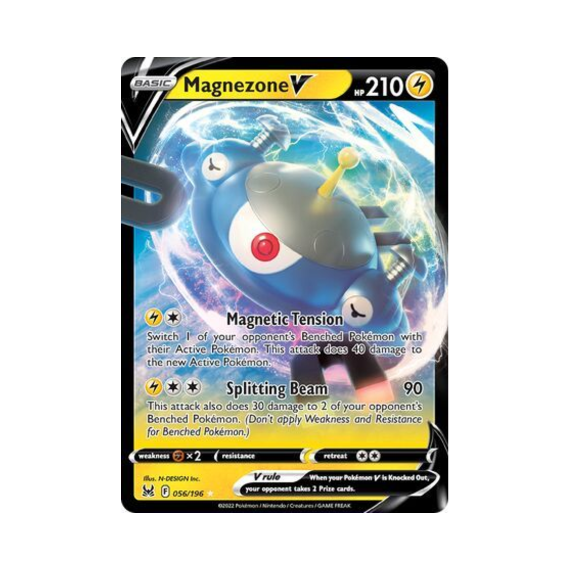포켓몬 TCG 자포코일 V HRV 로스트 오리진 (영문판)(Pokemon TCG Magnezone V HRV Lost Origin (English Ver.))