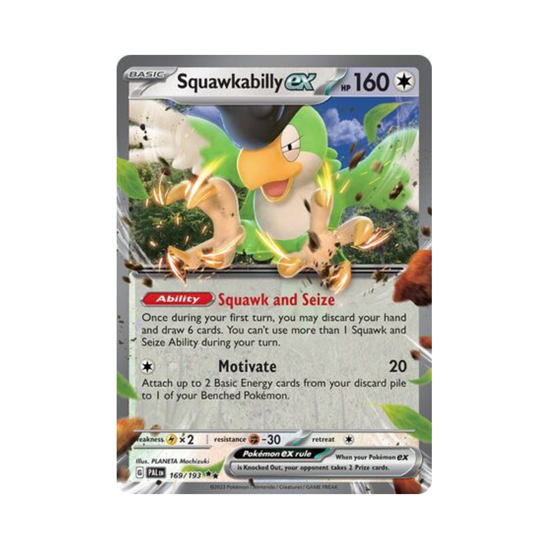 포켓몬 TCG 시비꼬 ex DR 팔데아 이볼브드 (영문판)(Pokemon TCG Squawkabilly ex DR Paldea Evolved (English Ver.))