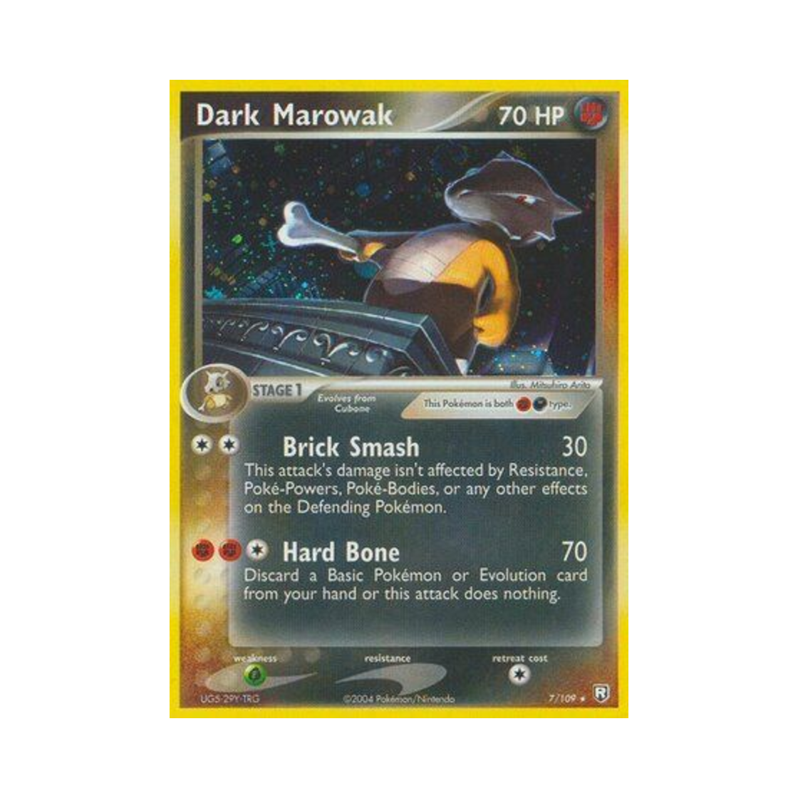 포켓몬 TCG 다크 텅구리 RH EX 로켓단 리턴즈 (영문판)(Pokemon TCG Dark Marowak RH EX Team Rocket Returns (English Ver.)) - 1