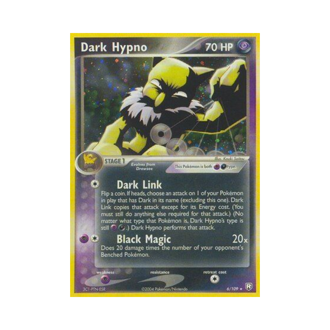 포켓몬 TCG 다크 슬리퍼 RH EX 로켓단 리턴즈 (영문판)(Pokemon TCG Dark Hypno RH EX Team Rocket Returns (English Ver.)) - 1