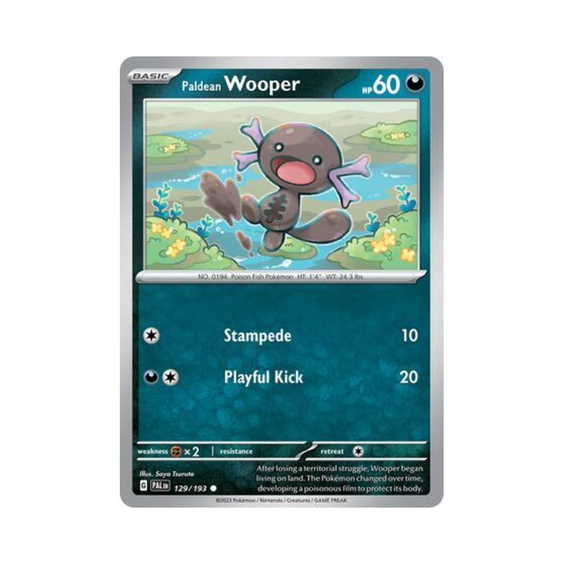 포켓몬 TCG 팔데아 우파 C 팔데아 이볼브드 (영문판)(Pokemon TCG Paldean Wooper C Paldea Evolved (English Ver.)) - 1