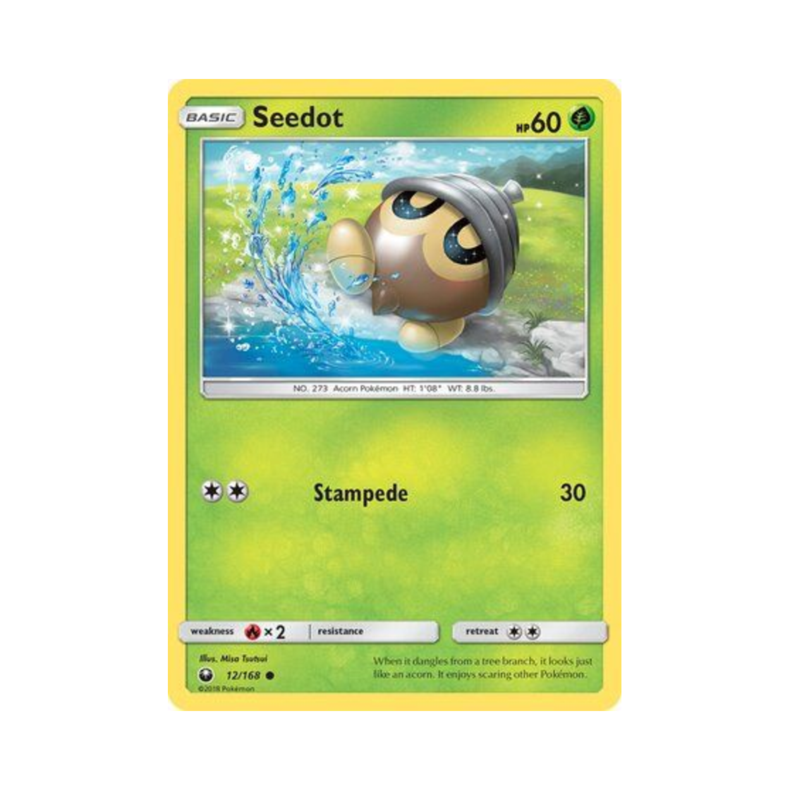 포켓몬 TCG 도토링 C 셀레스티얼 스톰 (영문판)(Pokemon TCG Seedot C Celestial Storm (English Ver.)) - 1