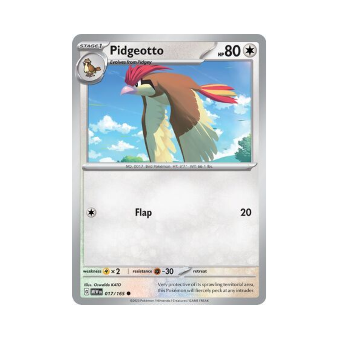 포켓몬 TCG 피죤 C 스칼렛 & 바이올렛 151 (영문판)(Pokemon TCG Pidgeotto C Scarlet & Violet 151 (English Ver.)) - 1
