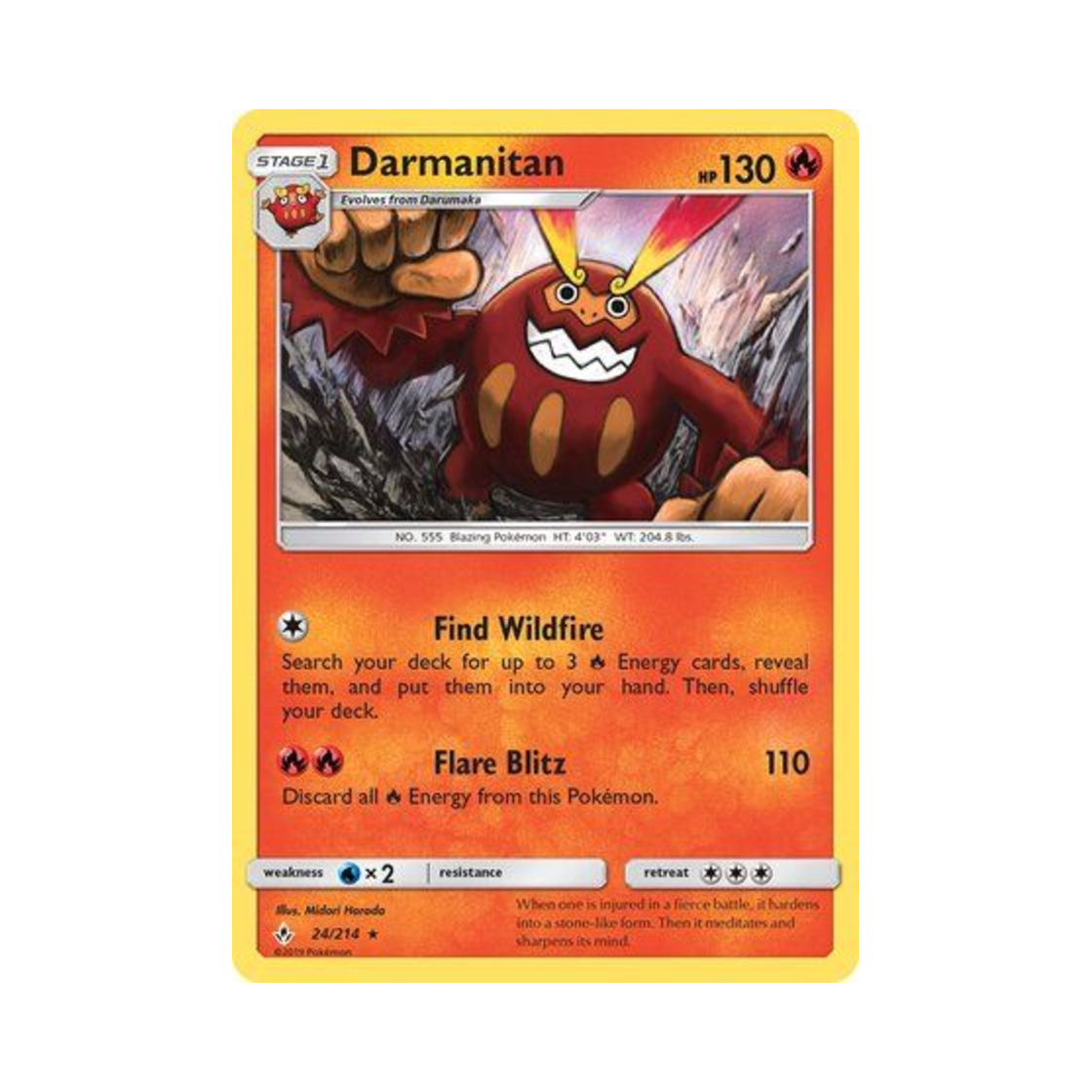 포켓몬 TCG 불비달마 R 언브로큰 본즈 (영문판)(Pokemon TCG Darmanitan R Unbroken Bonds (English Ver.)) - 1