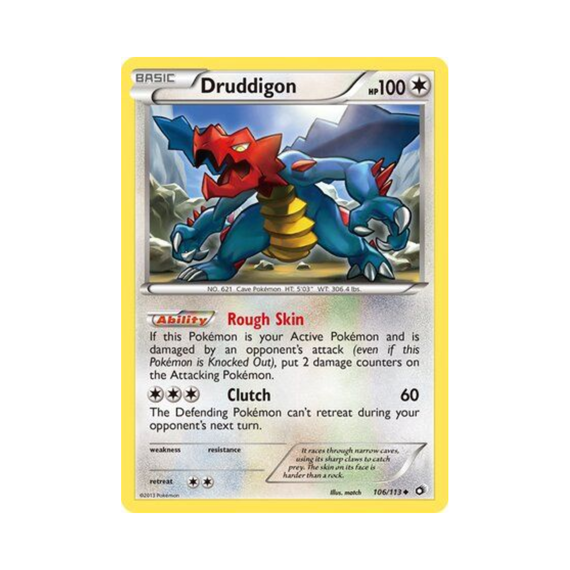 포켓몬 TCG 크리만 U 레전더리 트레져스 (영문판)(Pokemon TCG Druddigon U Legendary Treasures (English Ver.)) - 1