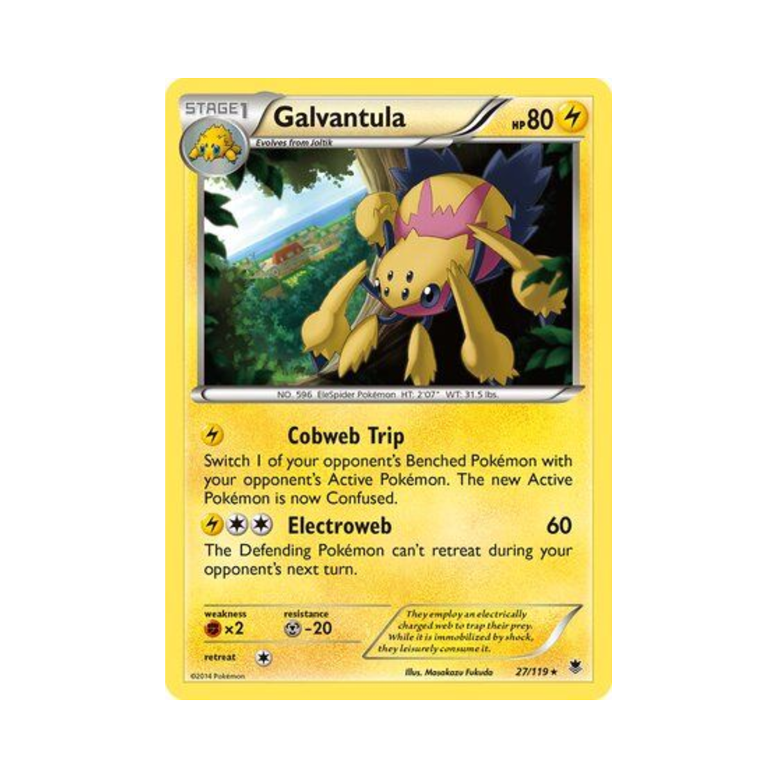 포켓몬 TCG 전툴라 R 팬텀 포스 (영문판)(Pokemon TCG Galvantula R Phantom Forces (English Ver.))