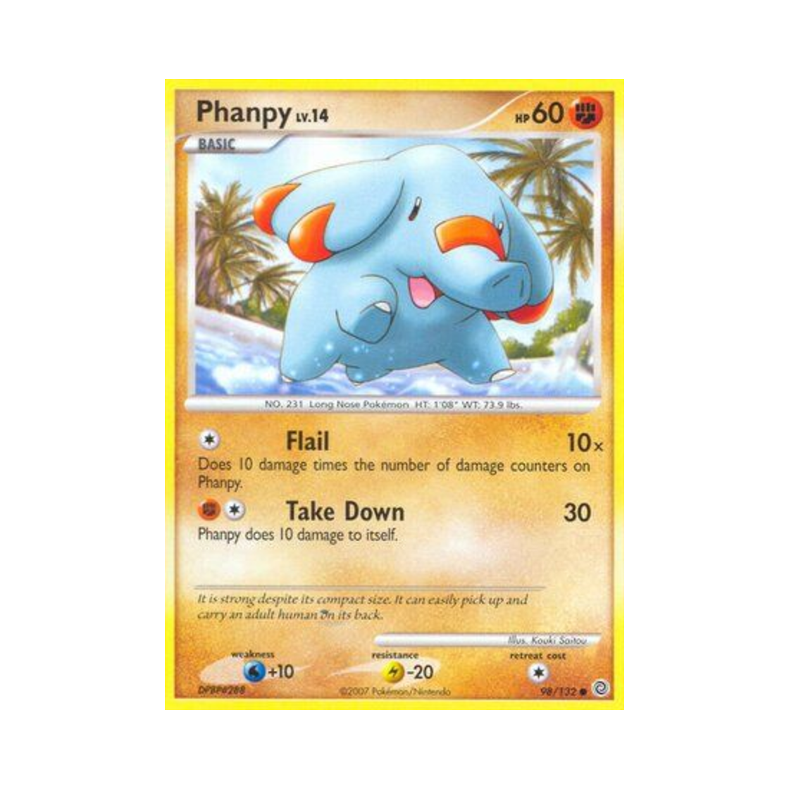 포켓몬 TCG 코코리 C 시크릿 원더스 (영문판)(Pokemon TCG Phanpy C Secret Wonders (English Ver.)) - 1