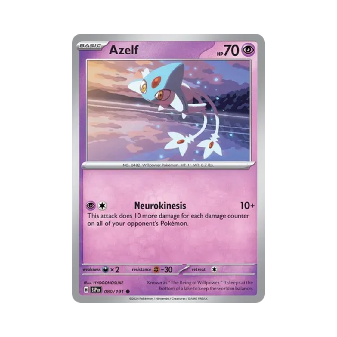 포켓몬 TCG 아그놈 C 서징 스파크 (영문판)(Pokemon TCG Azelf C Surging Sparks (English Ver.)) - 1