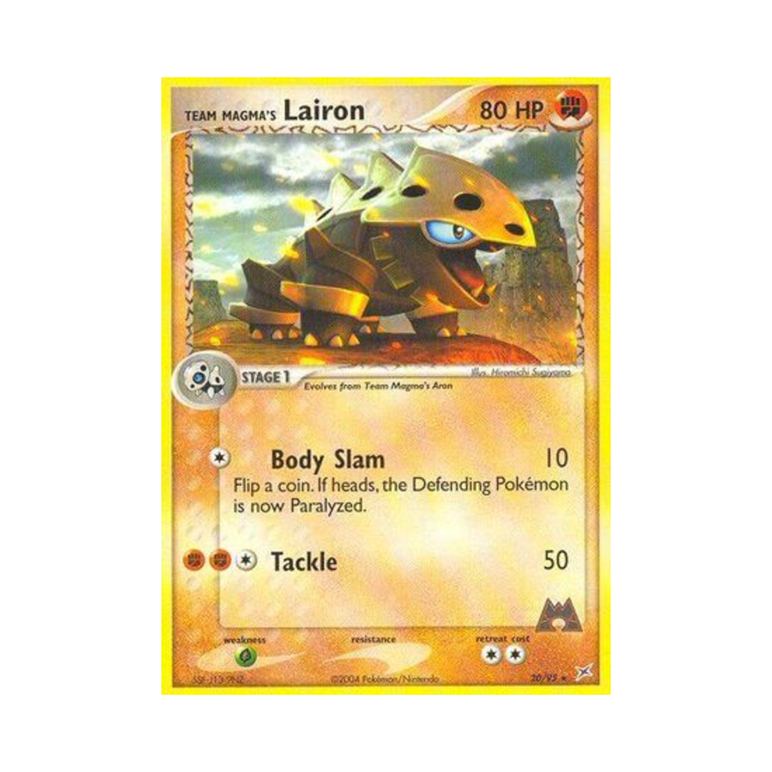 포켓몬 TCG 마그마단의 갱도라 R EX 마그마단 vs 아쿠아단 (영문판)(Pokemon TCG Team Magma's Lairon R EX Team Magma vs Team Aqua (English Ver.))