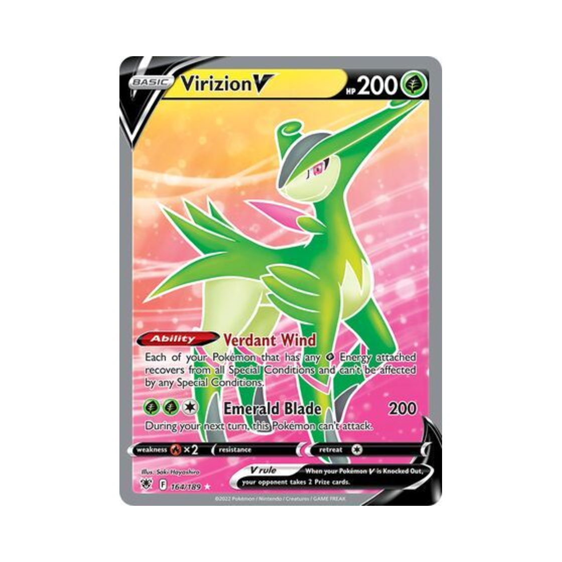 포켓몬 TCG 비리디온 V RU 아스트랄 레디안스 (영문판)(Pokemon TCG Virizion V RU Astral Radiance (English Ver.)) - 1