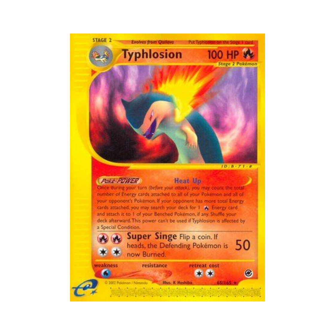 포켓몬 TCG 블레이범 R 익스페디션 베이스 세트 (영문판)(Pokemon TCG Typhlosion R Expedition Base Set (English Ver.)) - 1