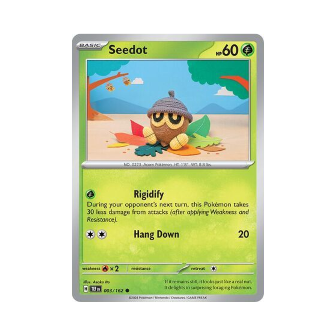 포켓몬 TCG 도토링 C 템포럴 포시스 (영문판)(Pokemon TCG Seedot C Temporal Forces (English Ver.)) - 1