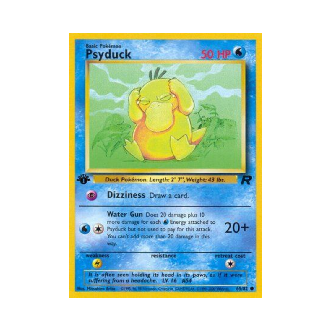포켓몬 TCG 고라파덕 C 로켓단 (영문판)(Pokemon TCG Psyduck C Team Rocket (English Ver.)) - 1