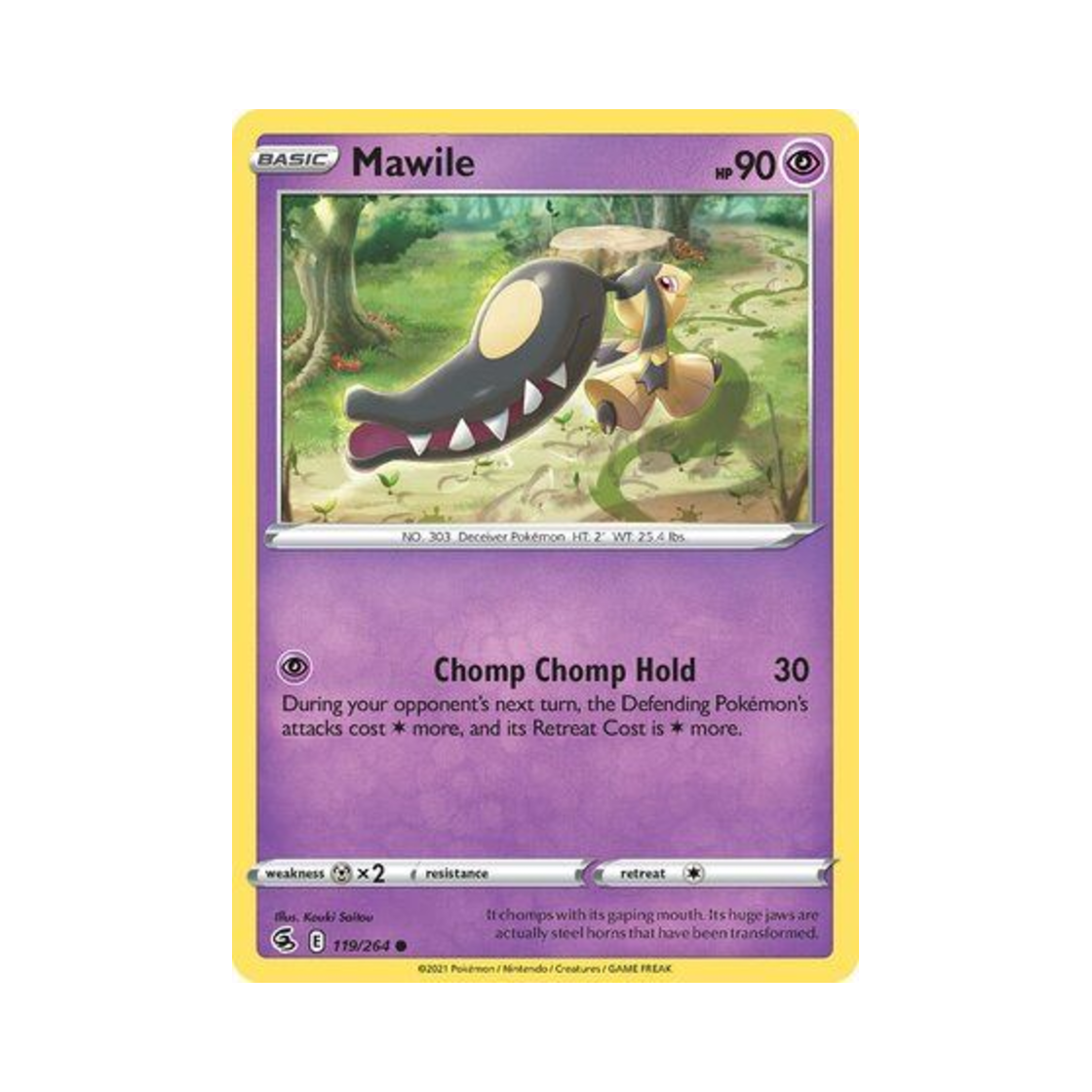 포켓몬 TCG 입치트 C 퓨전 스트라이크 (영문판)(Pokemon TCG Mawile C Fusion Strike (English Ver.)) - 1