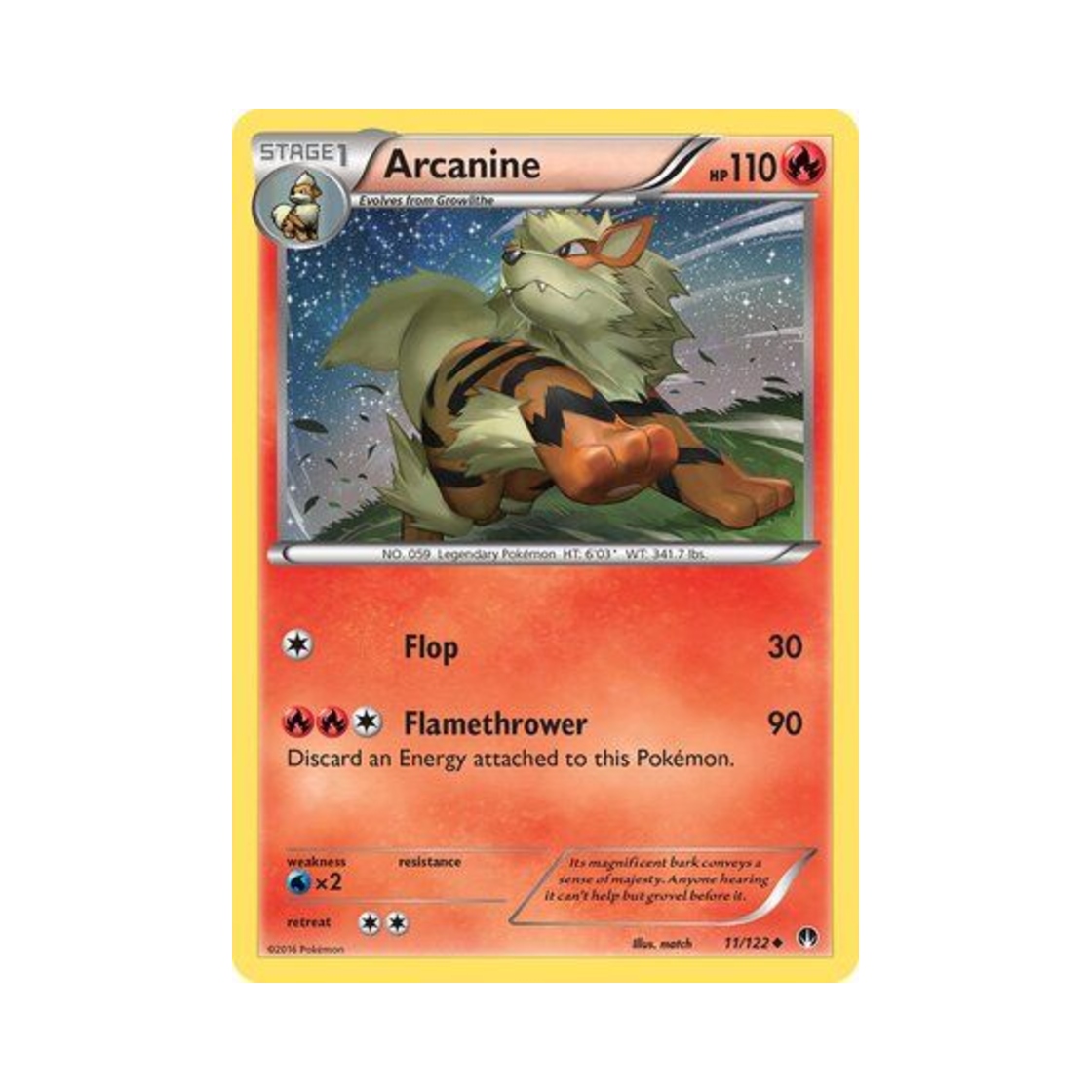 포켓몬 TCG 윈디 U 브레이크포인트 (영문판)(Pokemon TCG Arcanine U BREAKpoint (English Ver.)) - 1