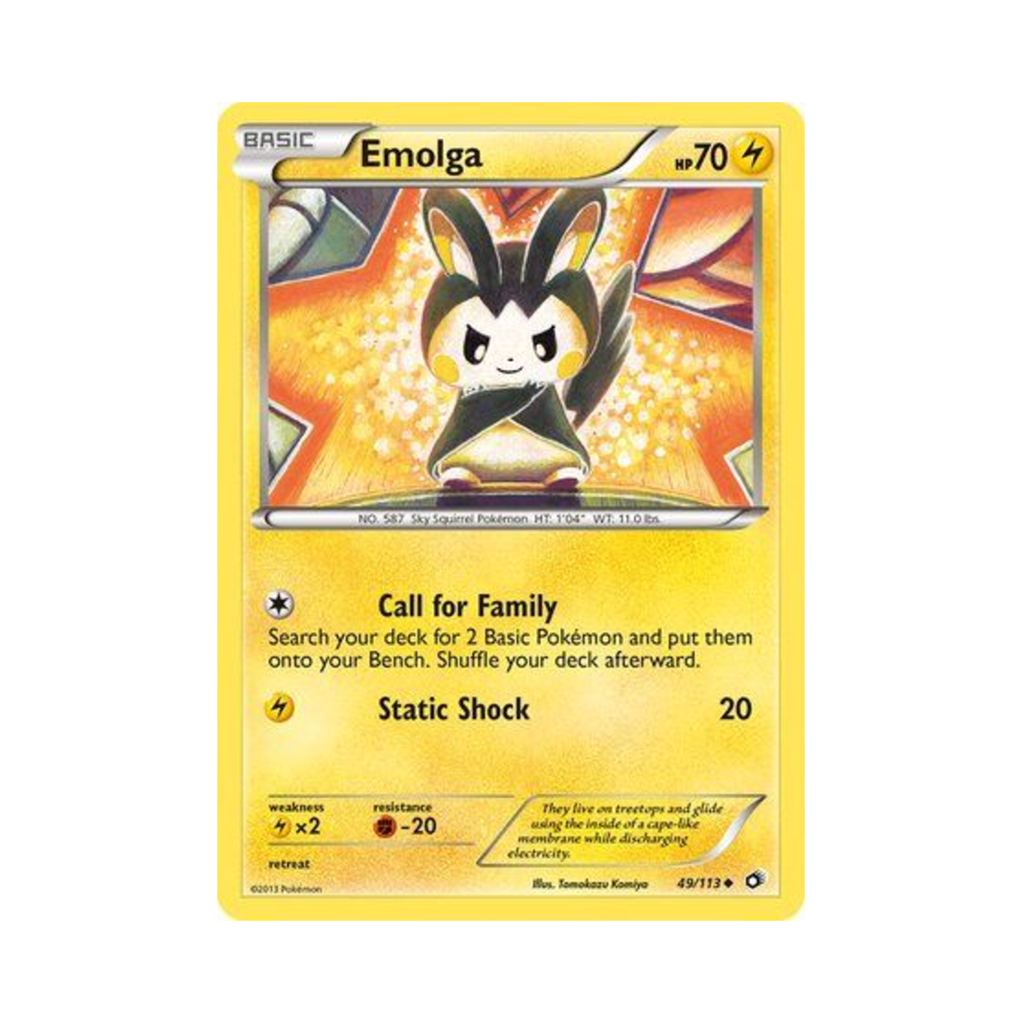 포켓몬 TCG 에몽가 U 레전더리 트레져스 (영문판)(Pokemon TCG Emolga U Legendary Treasures (English Ver.)) - 1