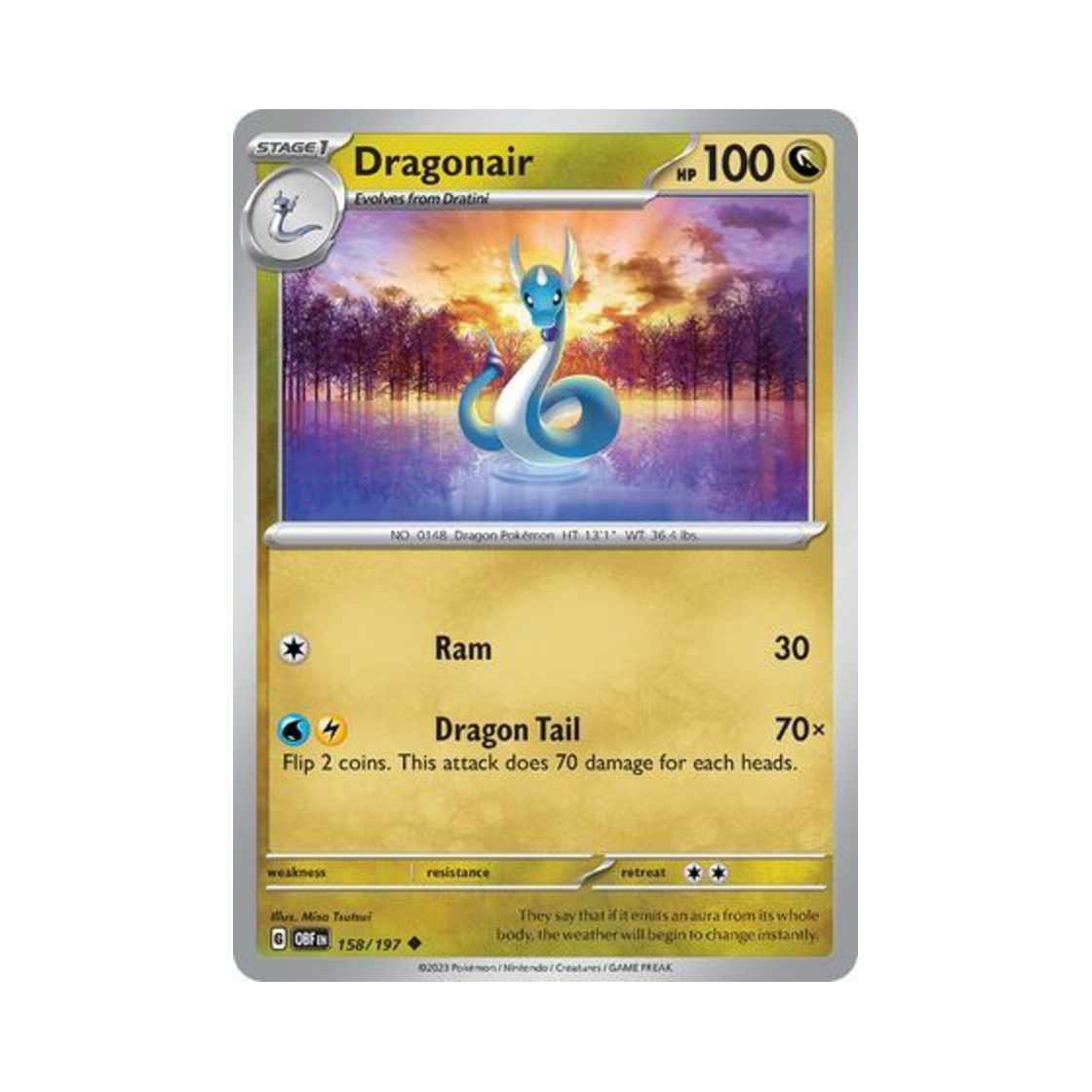 포켓몬 TCG 신뇽 U 옵시디언 플레임즈 (영문판)(Pokemon TCG Dragonair U Obsidian Flames (English Ver.)) - 1