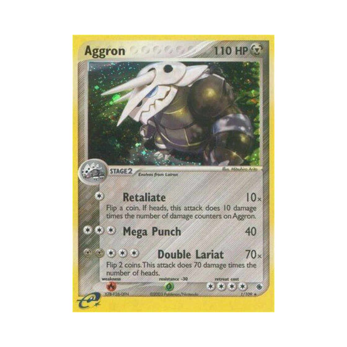 포켓몬 TCG 보스로라 RH EX 루비 & 사파이어 (영문판)(Pokemon TCG Aggron RH EX Ruby & Sapphire (English Ver.)) - 1