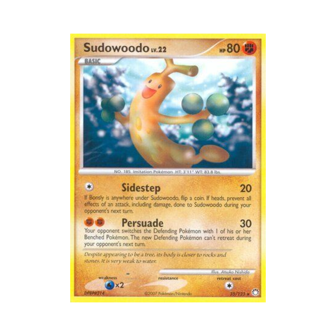 포켓몬 TCG 꼬지모 R 미스터리어스 트레져스 (영문판)(Pokemon TCG Sudowoodo R Mysterious Treasures (English Ver.)) - 1