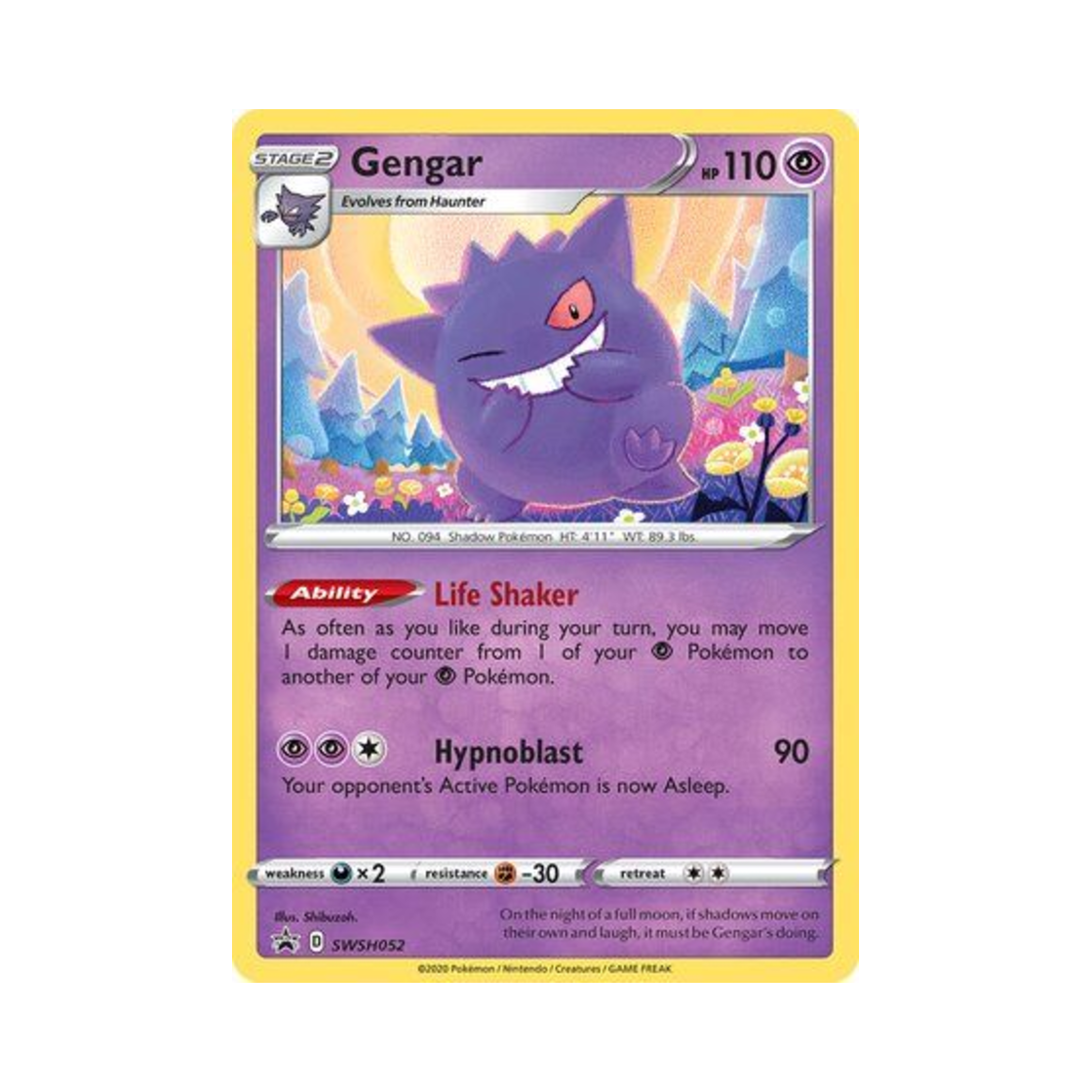 포켓몬 TCG 팬텀 P 소드 & 실드 프로모카드 (영문판)(Pokemon TCG Gengar P Sword & Shield Promos (English Ver.)) - 1