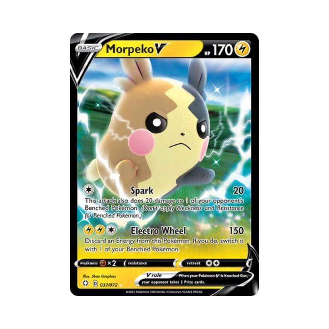 포켓몬 TCG 모르페코 V HRV 샤이닝 페이츠 (영문판)(Pokemon TCG Morpeko V HRV Shining Fates (English Ver.)) - 1