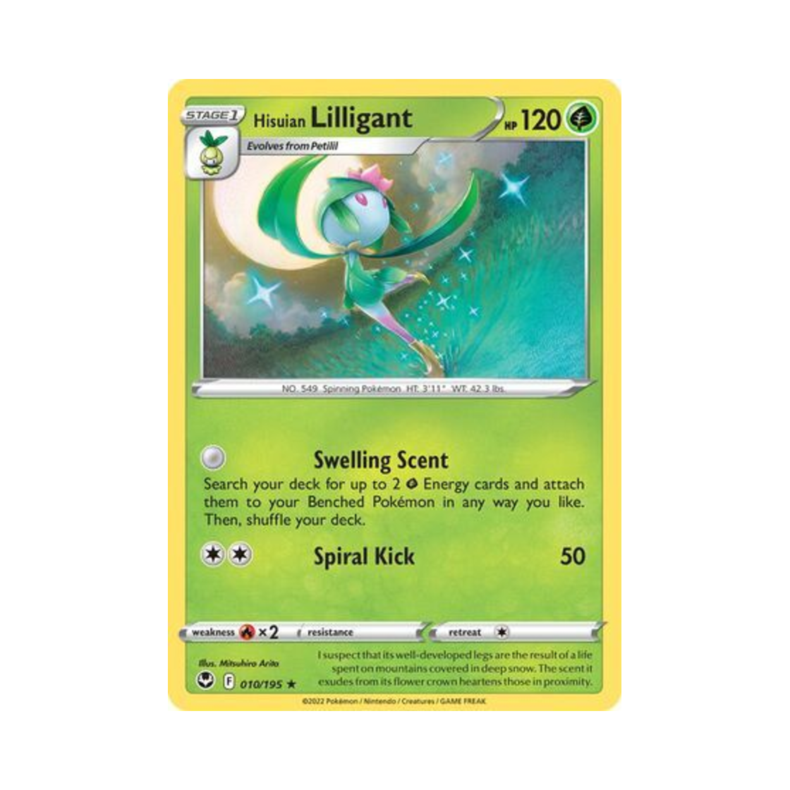 포켓몬 TCG 히스이 드레디어 R 실버 템페스트 (영문판)(Pokemon TCG Hisuian Lilligant R Silver Tempest (English Ver.)) - 1