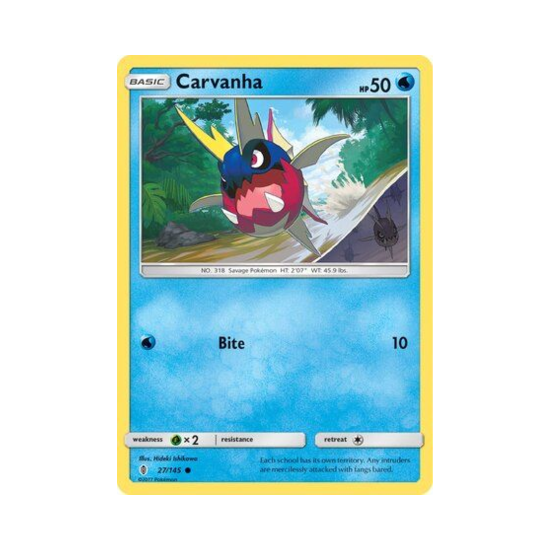 포켓몬 TCG 샤프니아 C 가디언스 라이징 (영문판)(Pokemon TCG Carvanha C Guardians Rising (English Ver.)) - 1