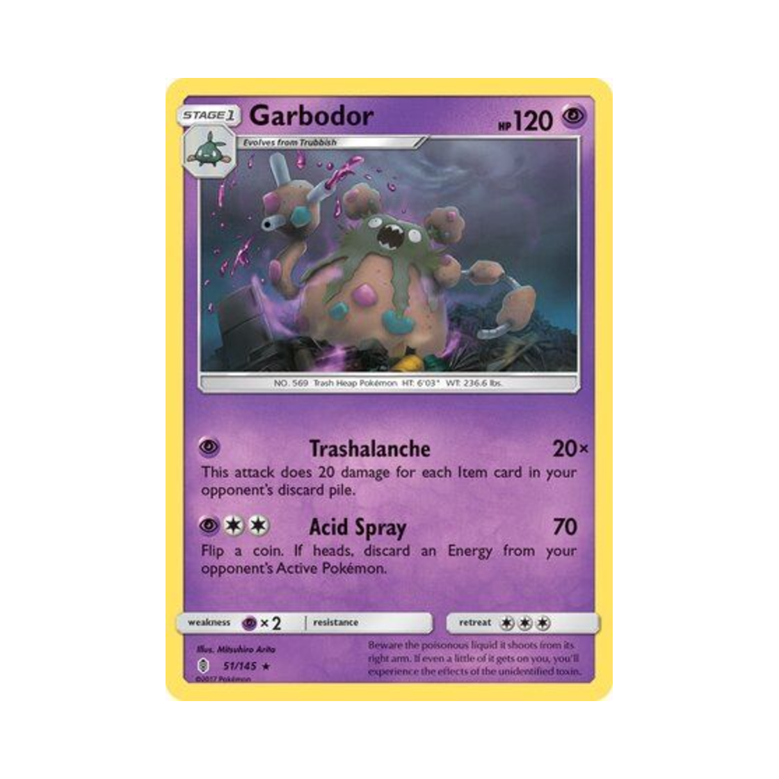 포켓몬 TCG 더스트나 R 가디언스 라이징 (영문판)(Pokemon TCG Garbodor R Guardians Rising (English Ver.))