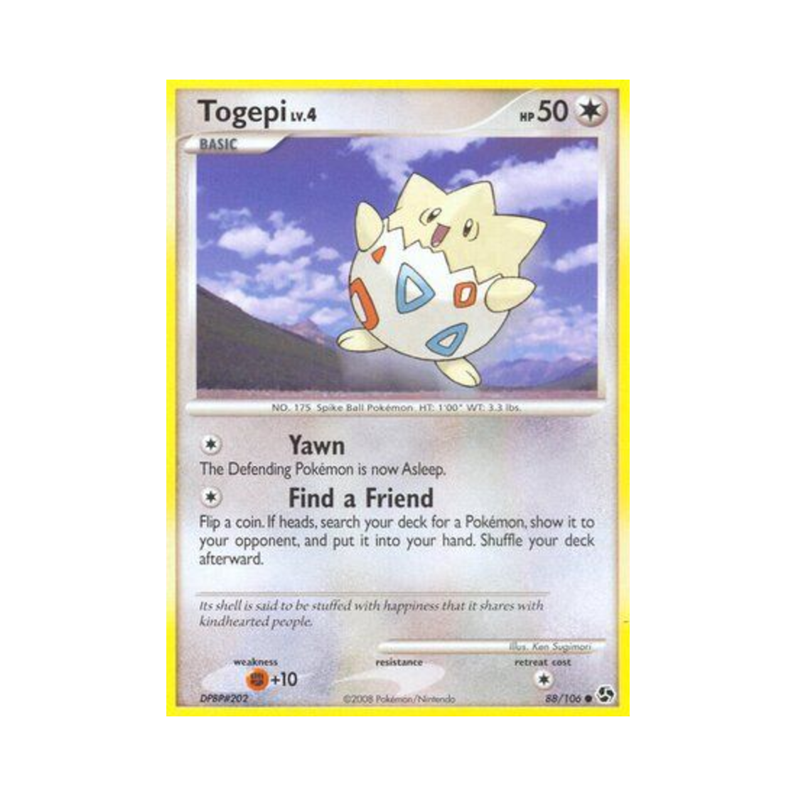 포켓몬 TCG 토게피 C 그레이트 인카운터스 (영문판)(Pokemon TCG Togepi C Great Encounters (English Ver.)) - 1