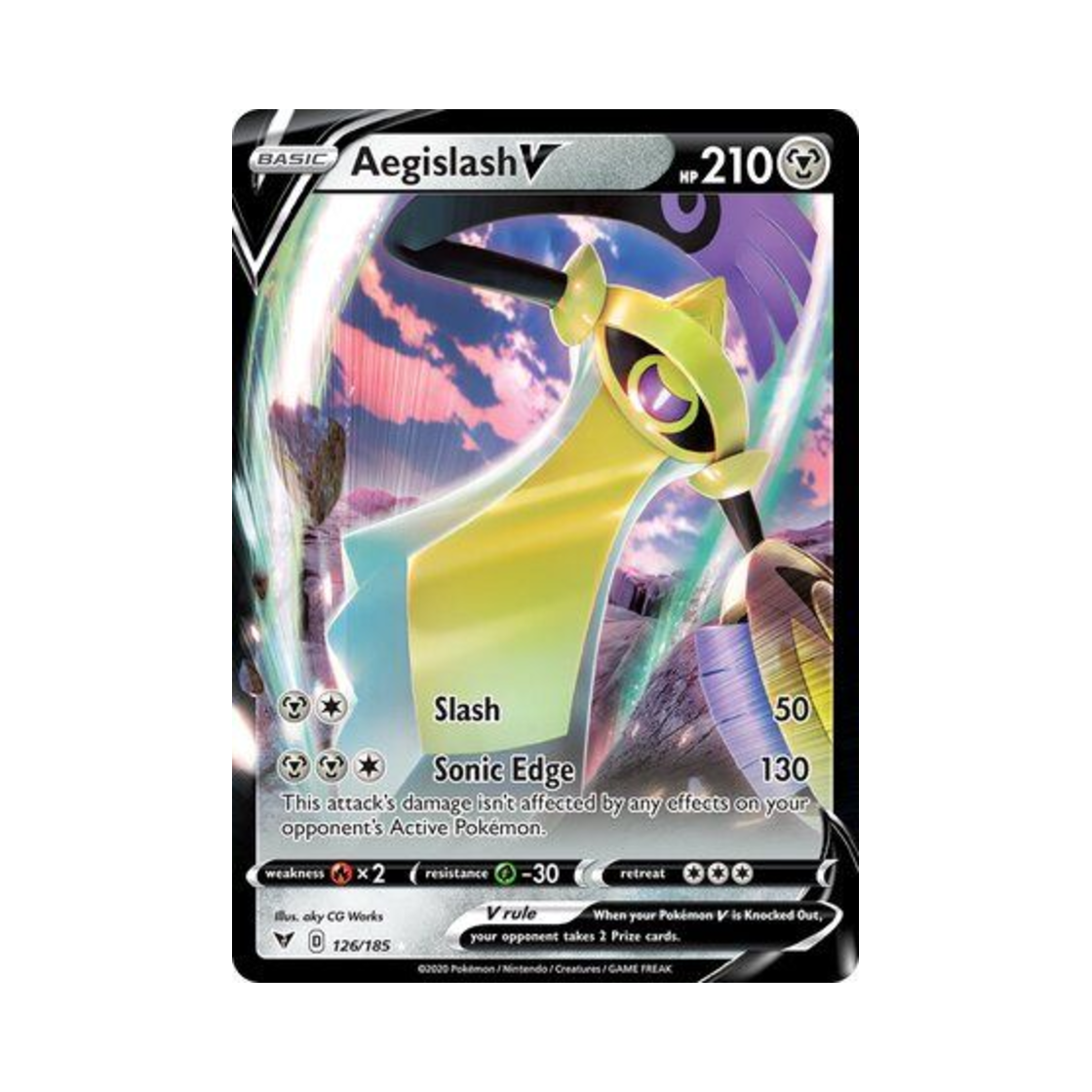포켓몬 TCG 킬가르도 V HRV 비비드 볼티지 (영문판)(Pokemon TCG Aegislash V HRV Vivid Voltage (English Ver.)) - 1