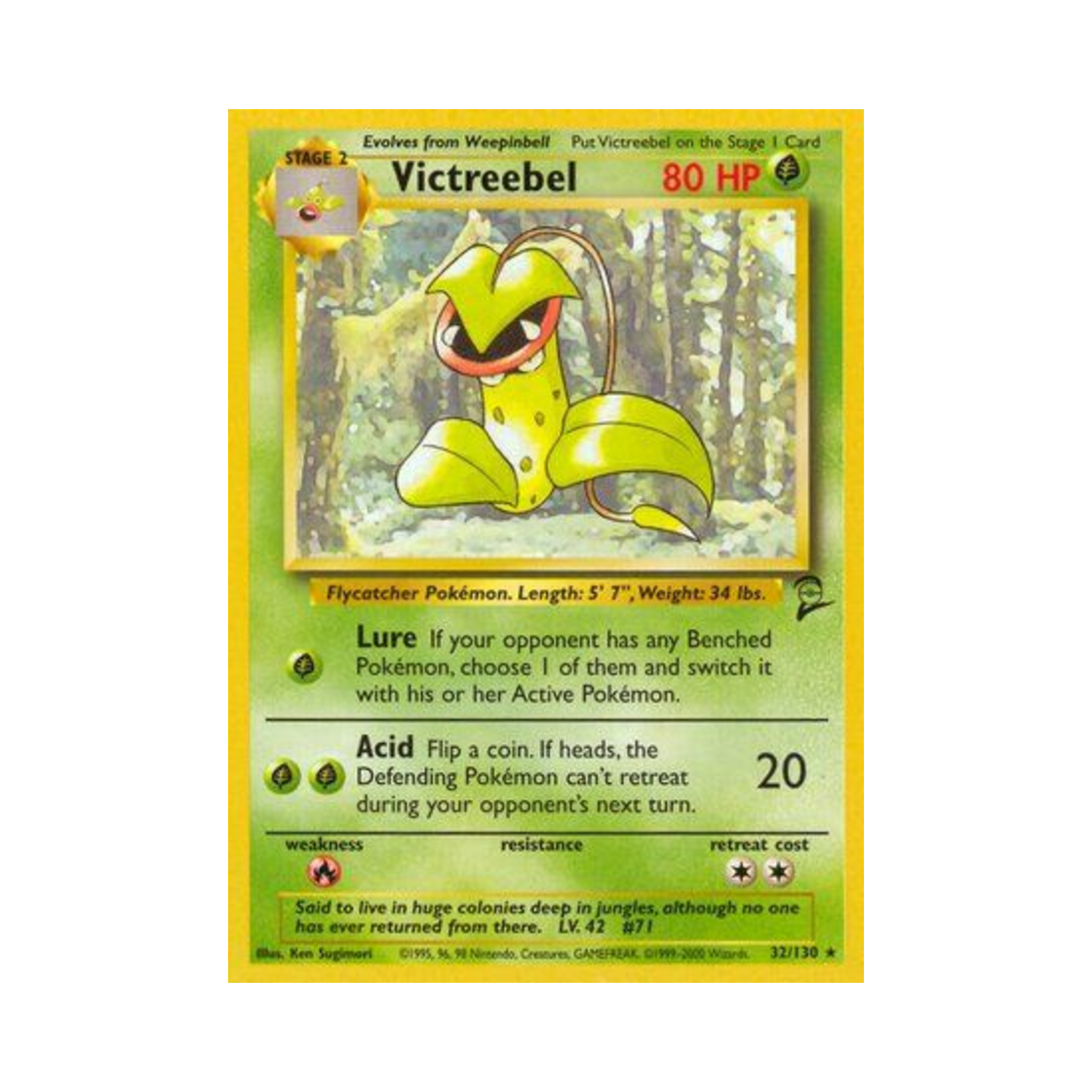 포켓몬 TCG 우츠보트 R 베이스 세트 2 (영문판)(Pokemon TCG Victreebel R Base Set 2 (English Ver.)) - 1