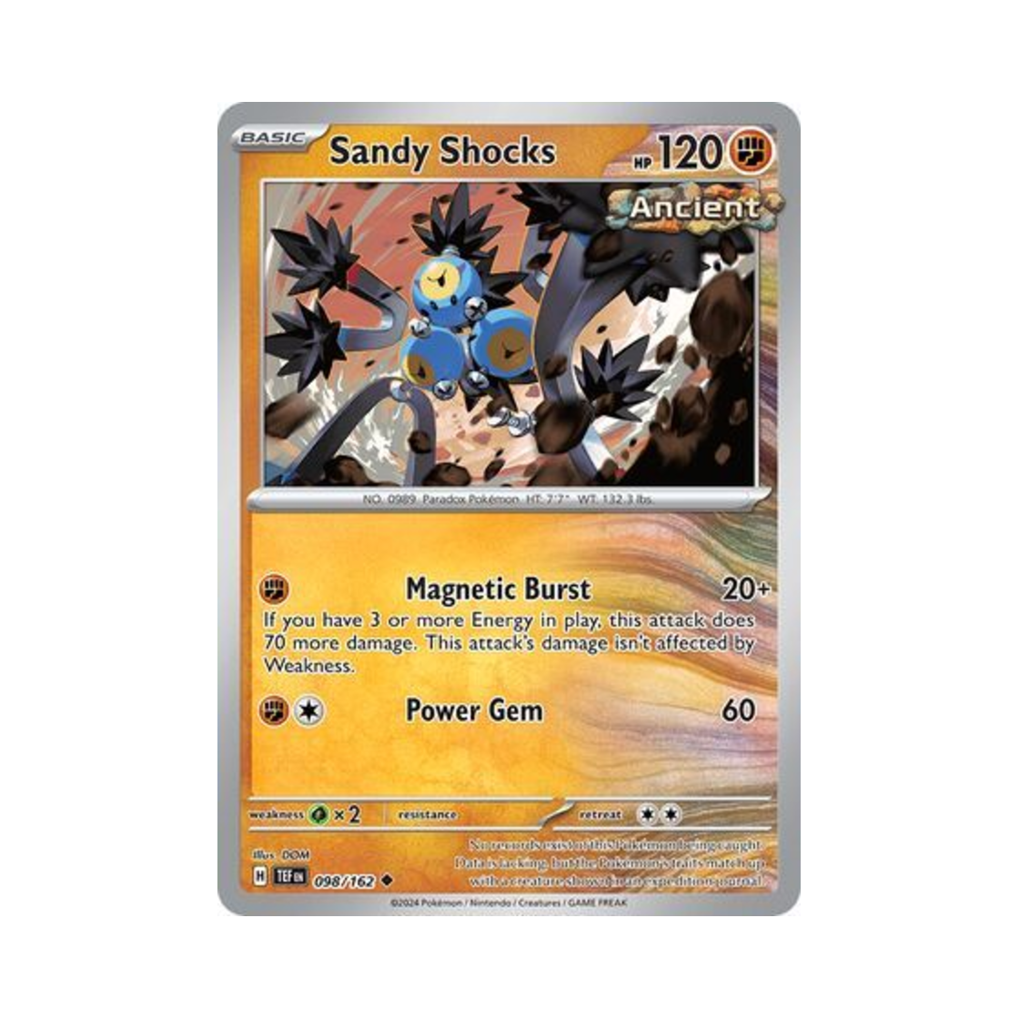 포켓몬 TCG 모래털가죽 U 템포럴 포시스 (영문판)(Pokemon TCG Sandy Shocks U Temporal Forces (English Ver.)) - 1
