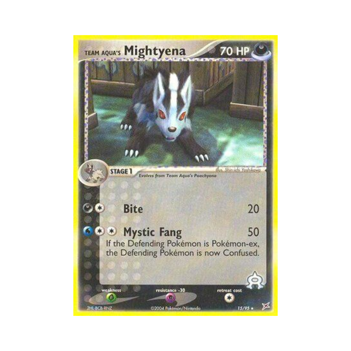 포켓몬 TCG 아쿠아단의 그라에나 R EX 마그마단 vs 아쿠아단 (영문판)(Pokemon TCG Team Aqua's Mightyena R EX Team Magma vs Team Aqua (English Ver.))