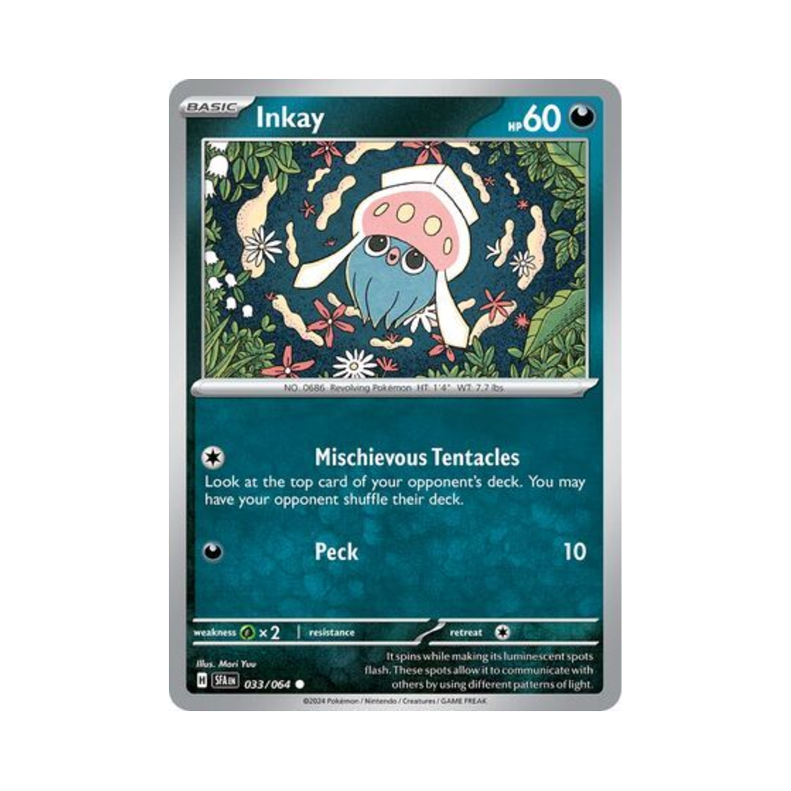 포켓몬 TCG 오케이징 C 슈라우디드 페이블 (영문판)(Pokemon TCG Inkay C Shrouded Fable (English Ver.))