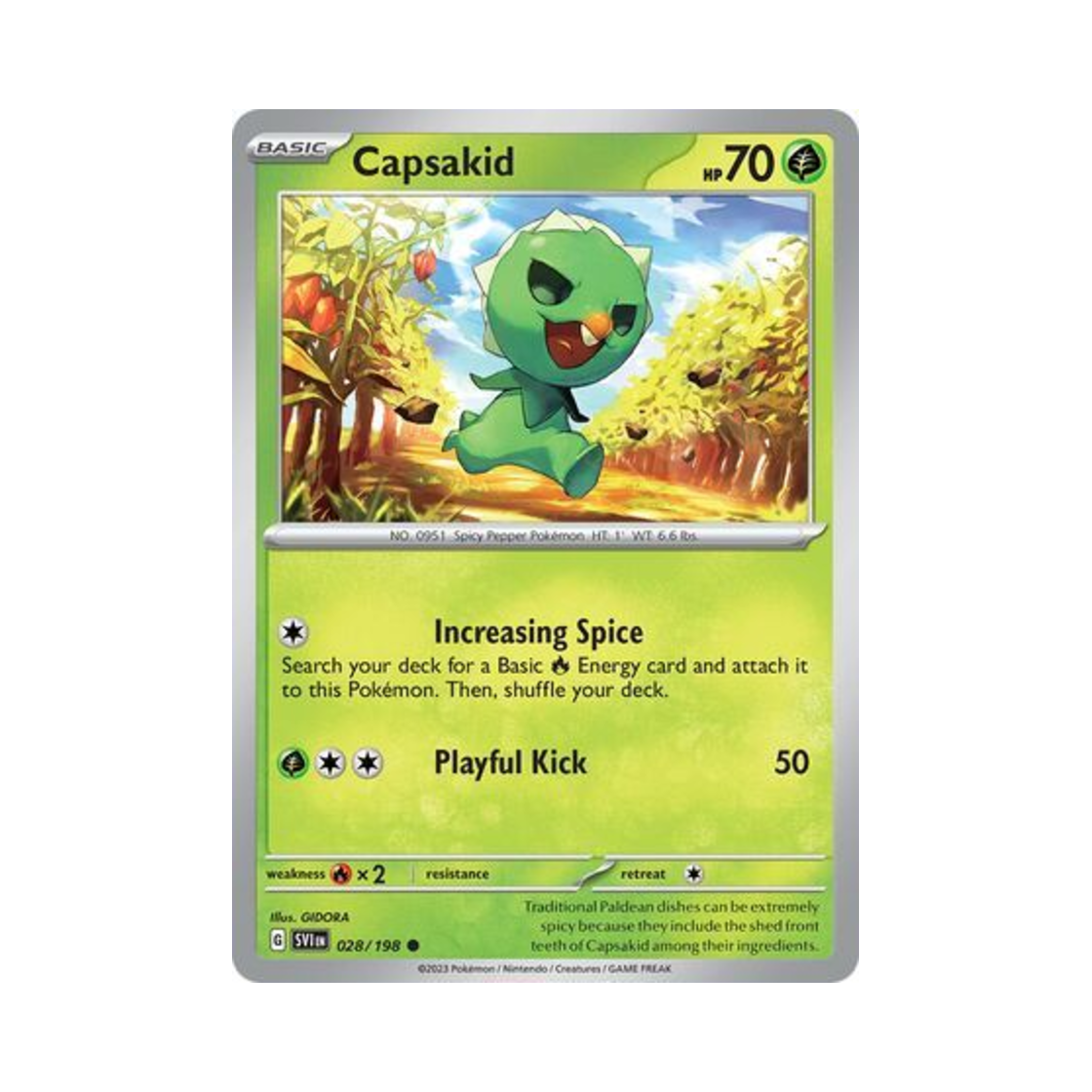 포켓몬 TCG 캡싸이 C 스칼렛 & 바이올렛 (영문판)(Pokemon TCG Capsakid C Scarlet & Violet (English Ver.))