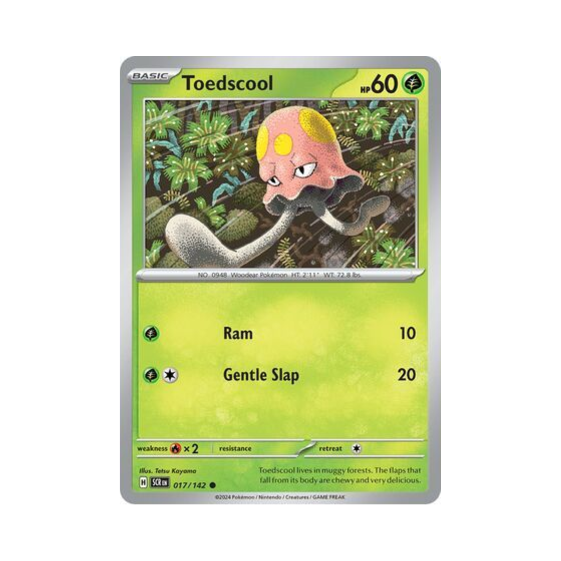 포켓몬 TCG 들눈해 C 스텔라 크라운 (영문판)(Pokemon TCG Toedscool C Stellar Crown (English Ver.))