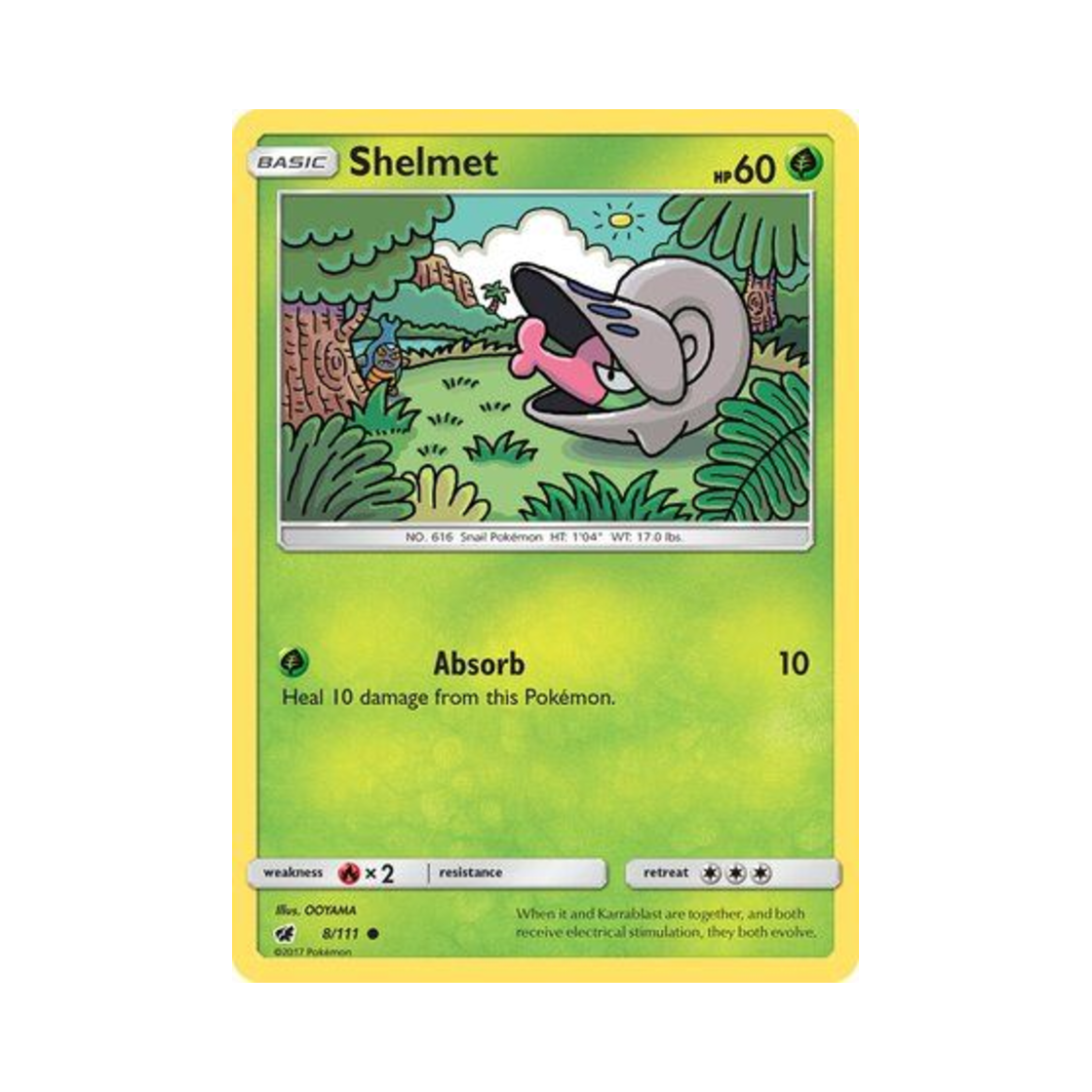포켓몬 TCG 쪼마리 C 크림슨 인베이전 (영문판)(Pokemon TCG Shelmet C Crimson Invasion (English Ver.)) - 1