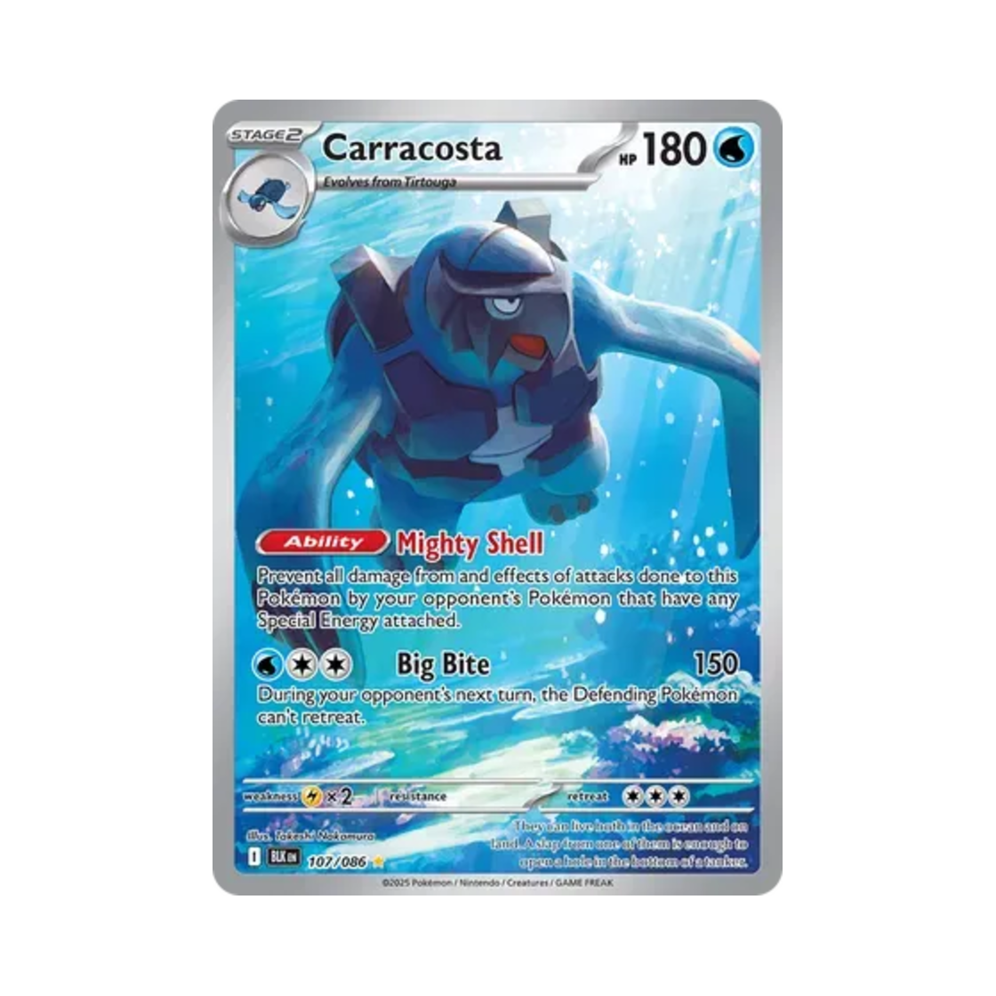 포켓몬 TCG 늑골라 IR 블랙볼트 (영문판)(Pokemon TCG Carracosta IR Black Bolt (English Ver.)) - 1