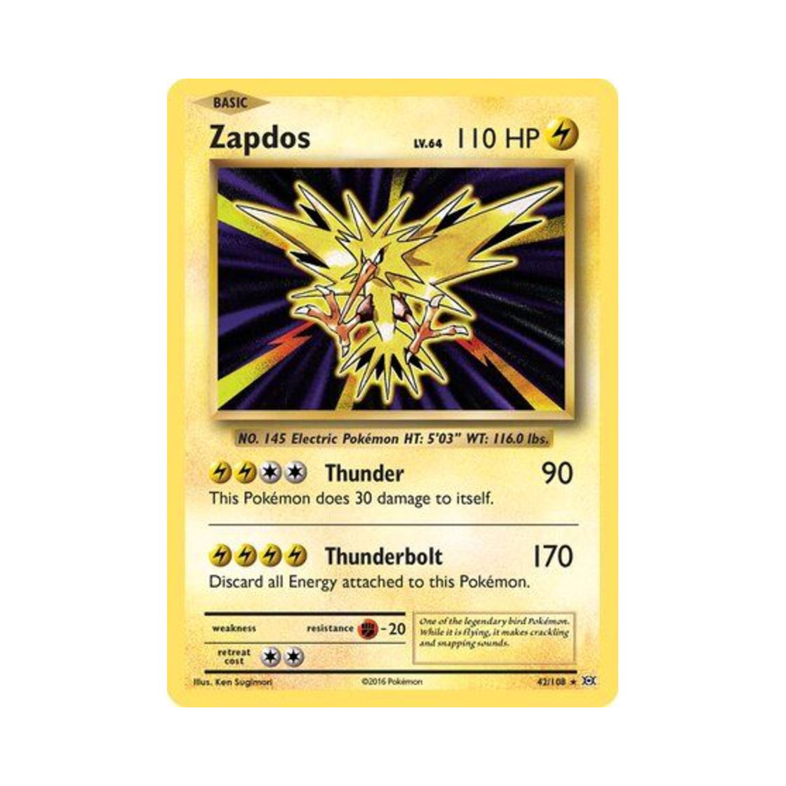 포켓몬 TCG 썬더 RH 에볼루션즈 (영문판)(Pokemon TCG Zapdos RH Evolutions (English Ver.)) - 1