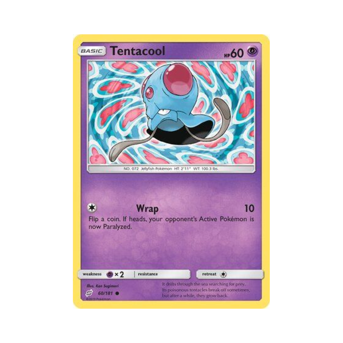 포켓몬 TCG 왕눈해 C 팀업 (영문판)(Pokemon TCG Tentacool C Team Up (English Ver.))
