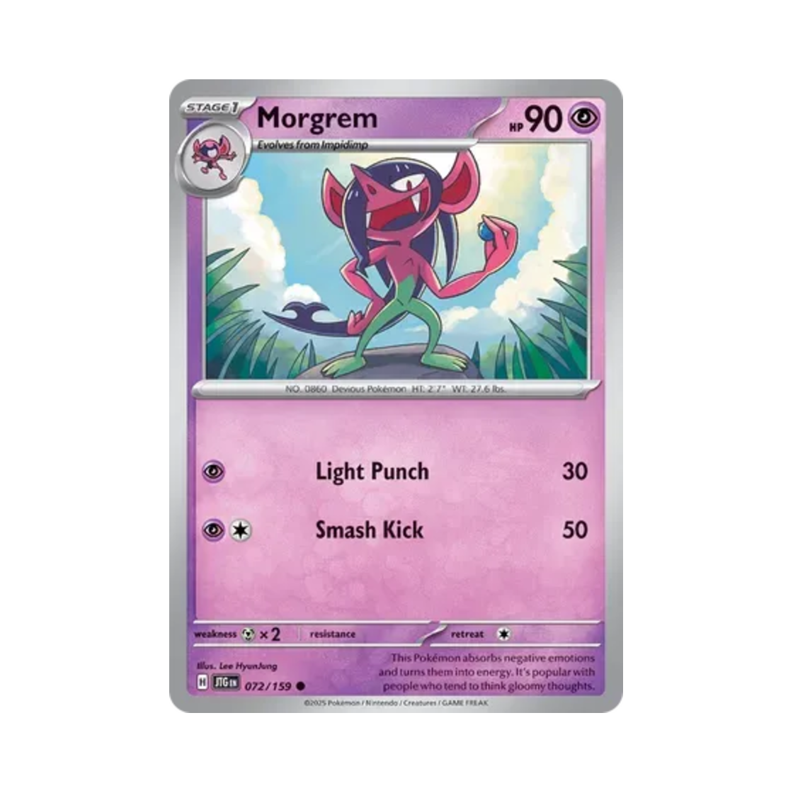 포켓몬 TCG 쏘겨모 C 저니 투게더 (영문판)(Pokemon TCG Morgrem C Journey Together (English Ver.)) - 1