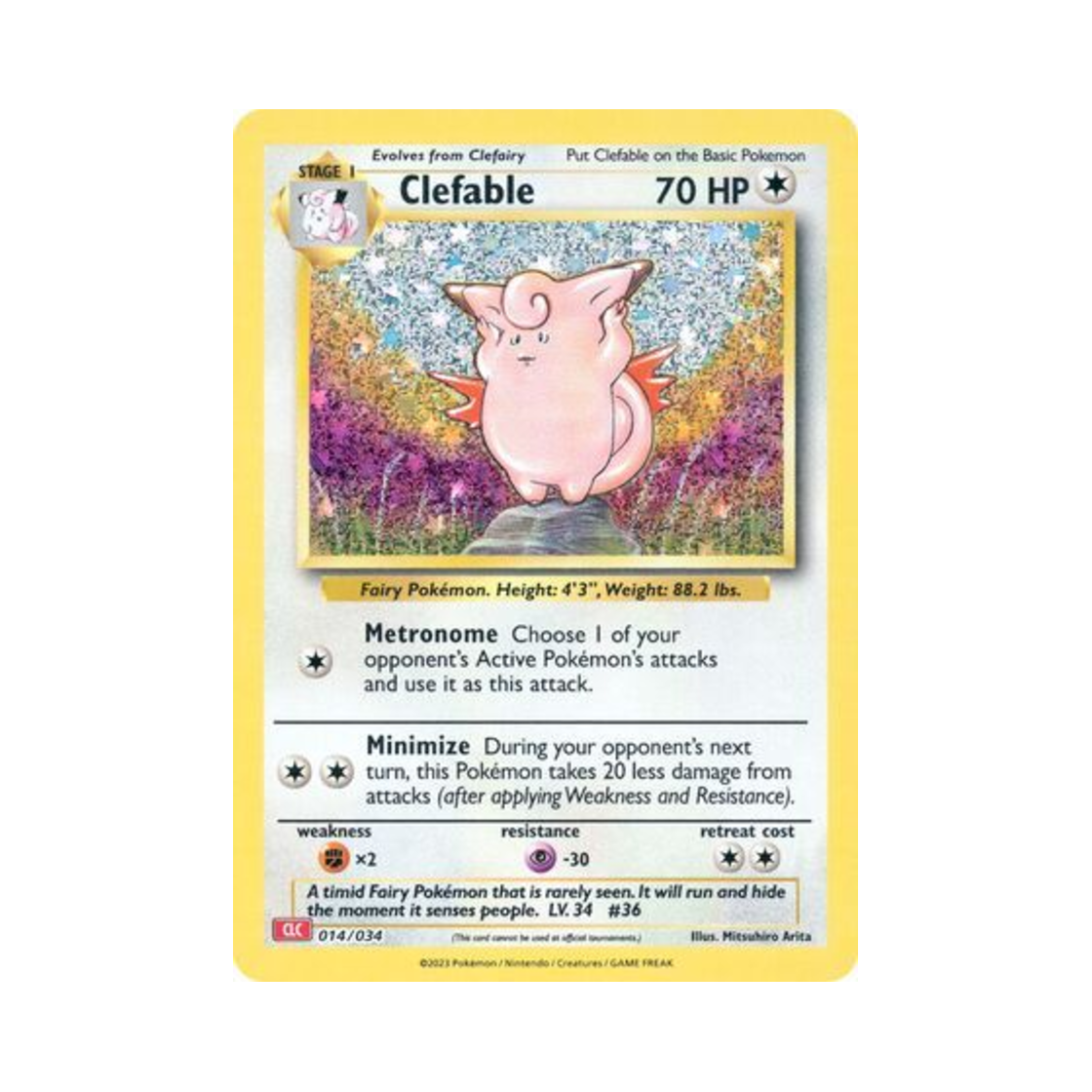 포켓몬 TCG 픽시 포켓몬 TCG 클래식 (영문판)(Pokemon TCG Clefable Pokemon TCG Classic (English Ver.))