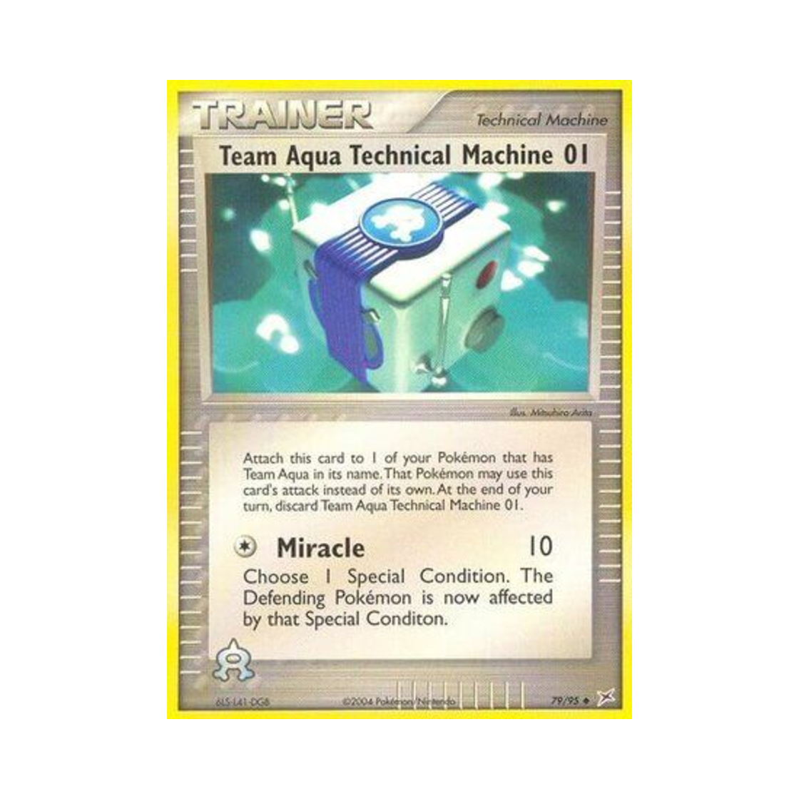 포켓몬 TCG 아쿠아단 기술머신 1 U EX 마그마단 vs 아쿠아단 (영문판)(Pokemon TCG Team Aqua Technical Machine 01 U EX Team Magma vs Team Aqua (English Ver.))